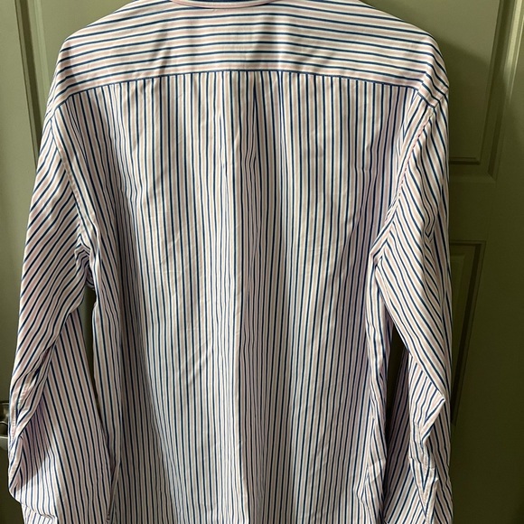 JCrew Blue and Pink Striped Shirt - Picture 2 of 3